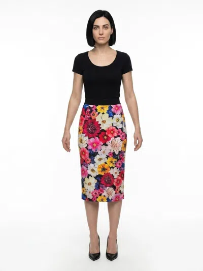 Dolce & Gabbana Floral Print Skirt In Multi