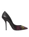 Dolce & Gabbana Multicolor Exotic Leather Heels Pumps Shoes In Multicolor