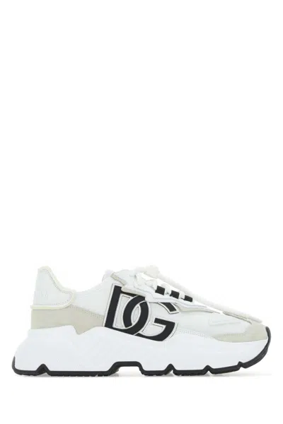 Dolce & Gabbana Multicolor Fabric And Leather Daymaster Sneakers