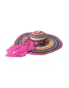 Dolce & Gabbana Multicolor Fantasy Wide Brim Floppy Hat In Multicolor