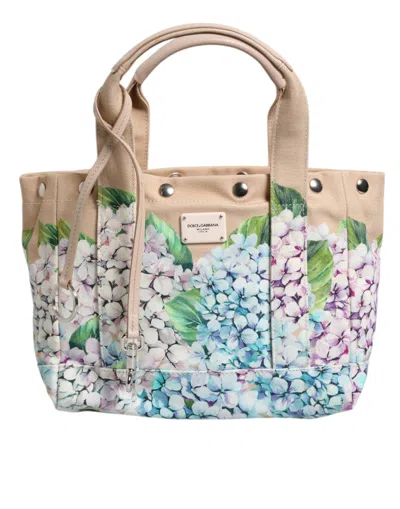 Pre-owned Dolce & Gabbana Multicolor Floral Canvas Tania Top Handle Tote Women's Bag ()