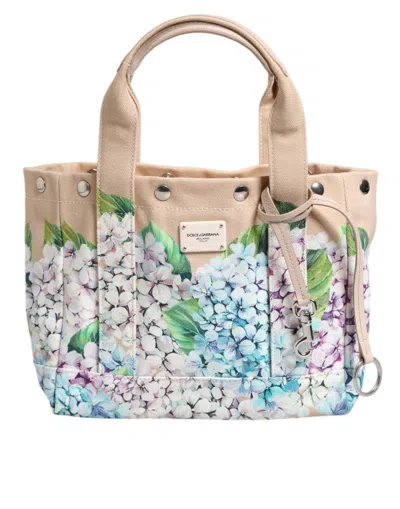 Pre-owned Dolce & Gabbana Multicolor Floral Canvas Tania Top Handle Tote Women's Bag ()