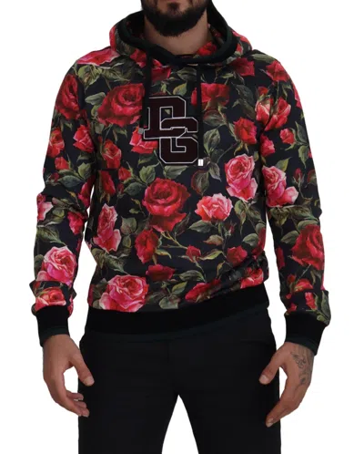 Dolce & Gabbana Red Quilted Bomber Gold Crown Logo Men's Jacket In Multicolor