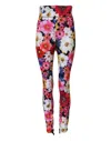 Dolce & Gabbana Multicolor Floral High Waist Leggings Pants In Multi