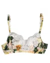 Dolce & Gabbana Multicolor Floral Print Non Wire Bra Underwear In Multi