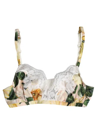 Dolce & Gabbana Multicolor Floral Print Non Wire Bra Women's Underwear