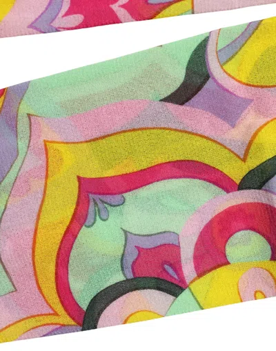 Dolce & Gabbana Multicolor Floral Print Tights