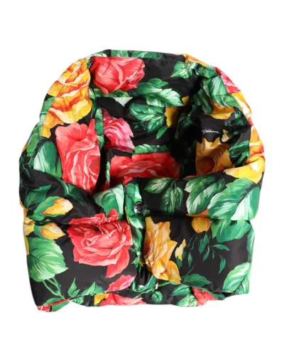 DOLCE & GABBANA DOLCE & GABBANA MULTICOLOR FLORAL PRINT WHOLE HEAD WRAP WOMEN'S HAT