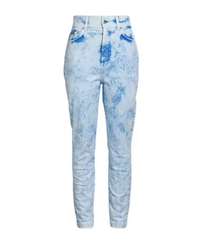 Dolce & Gabbana Multi-color Gradient Jeans In Blue