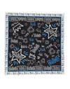 Dolce & Gabbana Multicolor Graphic Cotton Square Foulard  Women's Scarf In Multi