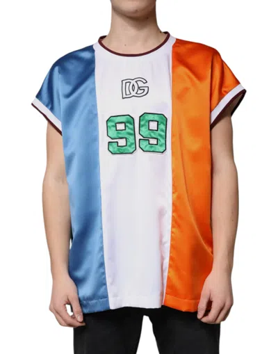 Dolce & Gabbana Multicolor Jersey Tank Sleeveless Men's T-shirt