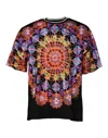 Dolce & Gabbana Multicolor Kaleidoscope Men Short Sleeves T-shirt In Neutral