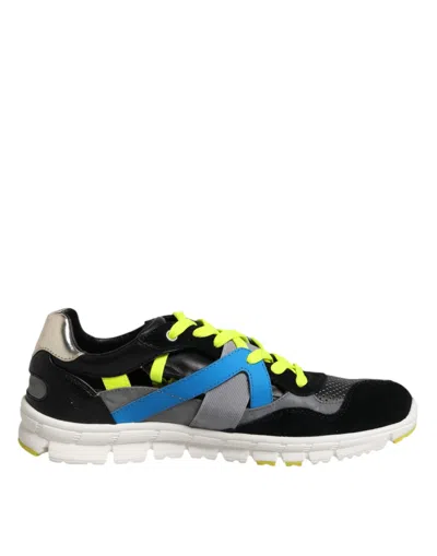 Pre-owned Dolce & Gabbana Multicolor Lace Up Low Top Men Sneakers Men's Shoes ()