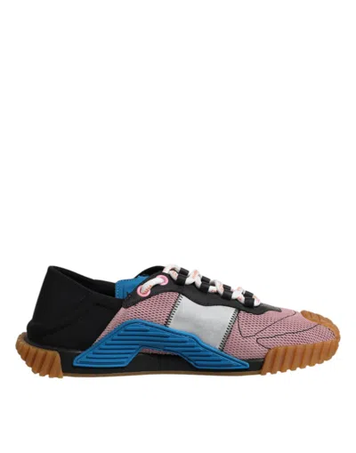 DOLCE & GABBANA DOLCE & GABBANA MULTICOLOR LACE UP LOW TOP NS1 SNEAKERS MEN'S SHOES