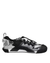 Dolce & Gabbana White Leather Milano Low Top Sneakers Men's Shoes In Multicolor