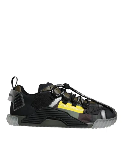 Pre-owned Dolce & Gabbana Multicolor Lace Up Low Top Ns1 Sneakers Men's Shoes ()