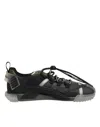 Dolce & Gabbana Multicolor Lace Up Low Top Ns1 Sneakers Shoes In Black
