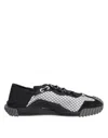 Dolce & Gabbana Multicolor Lace Up Low Top Ns1 Sneakers Shoes In Black