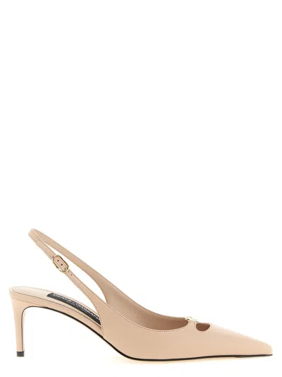 Dolce & Gabbana Multicolor Lamb Leather Mid Heel Women's Pumps