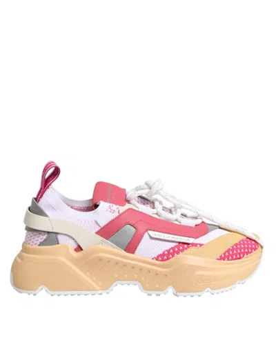 Pre-owned Dolce & Gabbana Multicolor Leather Daymaster Low Top Sneakers Women's Shoes ()