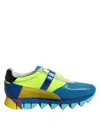 Dolce & Gabbana Multicolor Leather Low Top Men Sneakers Shoes In Multi