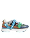 Dolce & Gabbana Multicolor Leather Low Top Sneakers Shoes In Multi