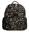Dolce & Gabbana Multicolor Leopard Print Dg Logo Plaque Men Backpack Men's Bag