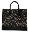 Dolce & Gabbana Multicolor Leopard Shopping Tote Shoulder Men's Bag