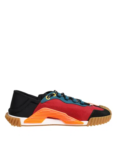 Dolce & Gabbana Multicolor Logo Low Top Ns1 Men Sneakers Shoes