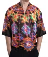 Dolce & Gabbana Multicolor Luminarie Print Cotton T-shirt In Black