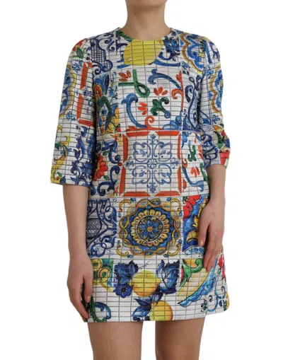 Dolce & Gabbana Short Dresses In Blue
