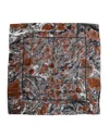 Dolce & Gabbana Multicolor Marble Silk Square Foulard Men's Scarf