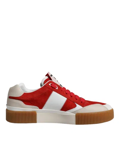 Pre-owned Dolce & Gabbana Multicolor Miami Leather Low Top Sneakers Men's Shoes ()