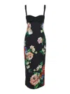 Dolce & Gabbana Rasovi Bouquet Fantichi Bustier Midi Dress
