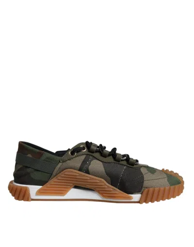 Pre-owned Dolce & Gabbana Multicolor Ns1 Low Top Men Sneakers Men's Shoes ()