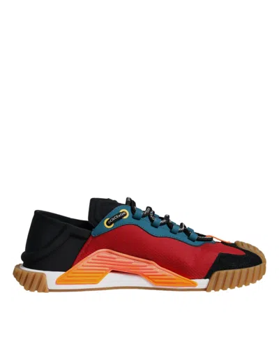 Pre-owned Dolce & Gabbana Multicolor Ns1 Low Top Men Sneakers Men's Shoes ()