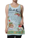 Dolce & Gabbana Multicolor Pasta Alla Norma Print Tank Top In Multicolor