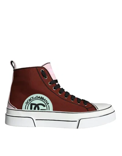 DOLCE & GABBANA DOLCE & GABBANA MULTICOLOR PATCHWORK HIGH TOP SNEAKER MEN'S SHOES