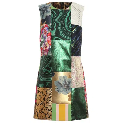 Dolce & Gabbana Multicolor Polyester Dress In Animal Print