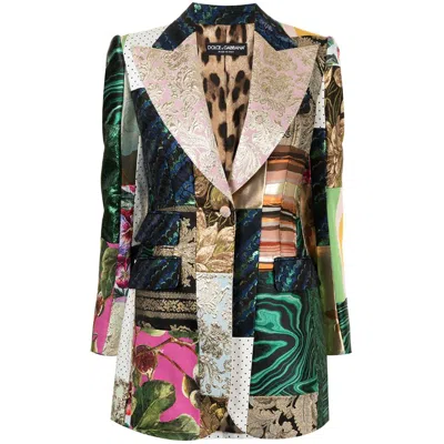 Dolce & Gabbana Multicolor Polyester Suits & Blazer