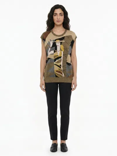 Dolce & Gabbana Multicolor Polyester Tank Women's Tops