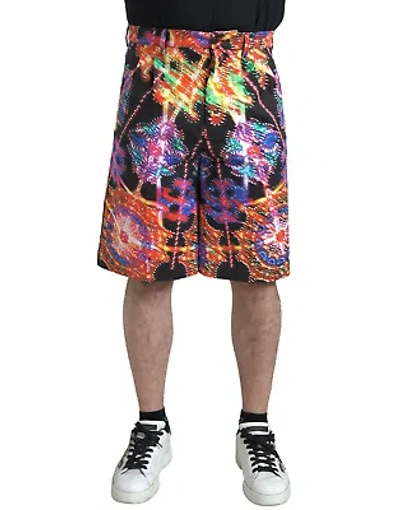 Pre-owned Dolce & Gabbana Multicolor Printed Bermuda Shorts