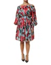 Dolce & Gabbana Multicolor Romantic Floral Silk Chiffon Women's Dress In Multi