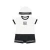 Dolce & Gabbana Multicolor Romper Set For Baby Boy With Logo In Multicolor