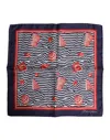 Dolce & Gabbana Multicolor Seashells Square Men Foulard Scarf