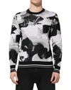 Dolce & Gabbana Multicolor Camouflage Crew Neck Men Pullover Sweater In Multi