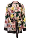 Dolce & Gabbana Silk Shirt Shirt And Blouse Multicolor In Multicolor