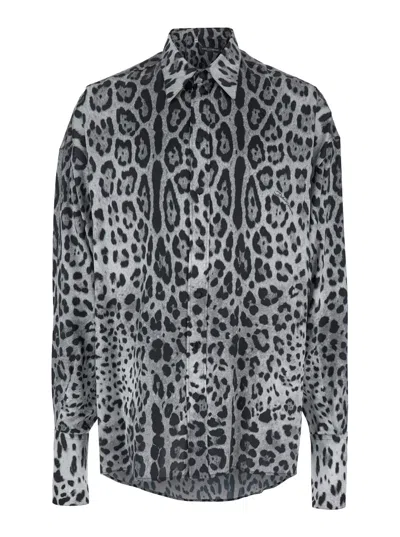 DOLCE & GABBANA MULTICOLOR SILK SHIRT