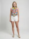 Dolce & Gabbana Multicolor Silk Tank Top In Multicolor