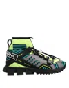 Dolce & Gabbana Multicolor Sorrento Socks Men Sneakers Shoes In Multi